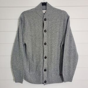 Joseph Abboud Men's Grey Button Down‎ Cardigan. Size M